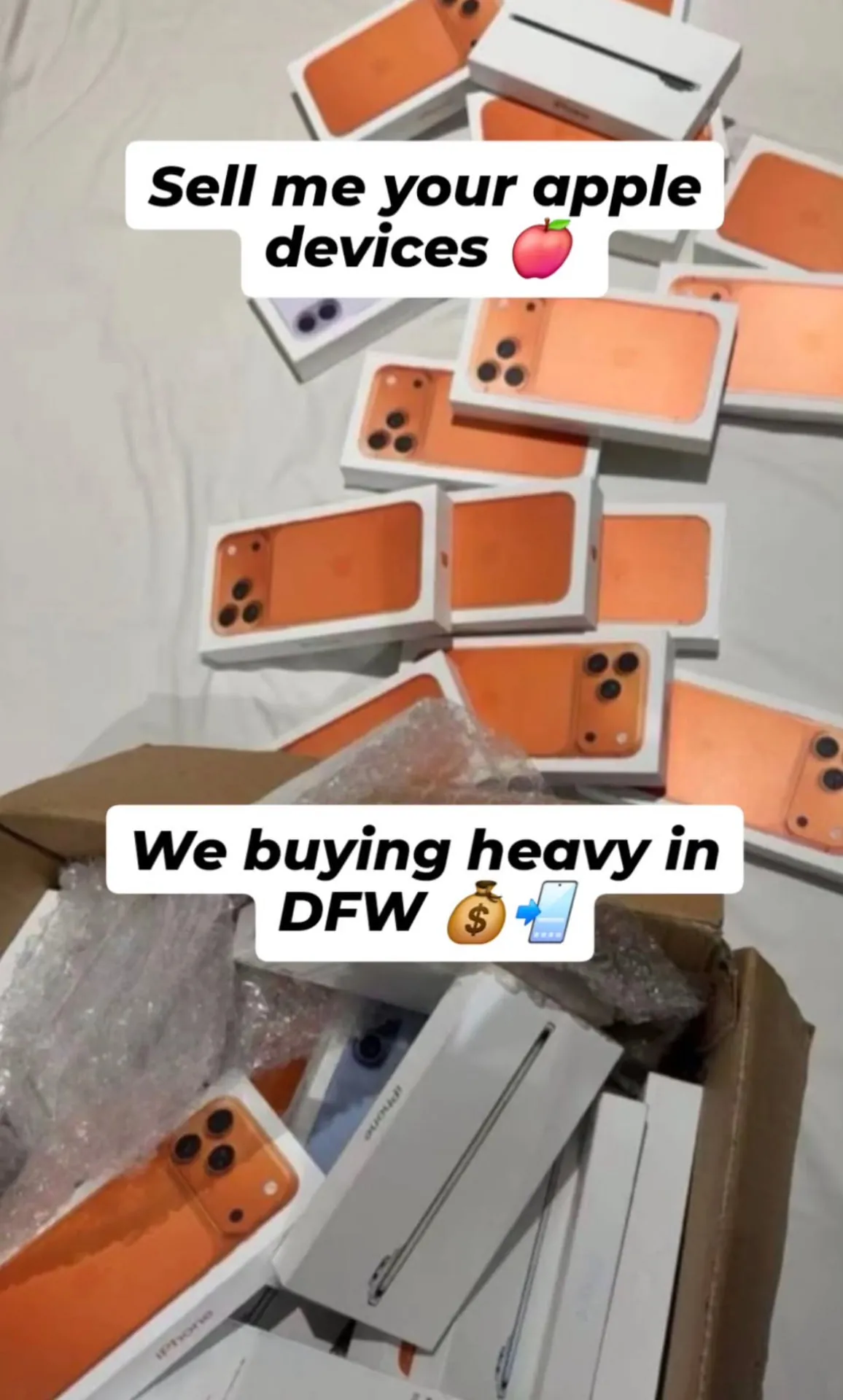 Sell me your Apple devices — buying heavy in DFW